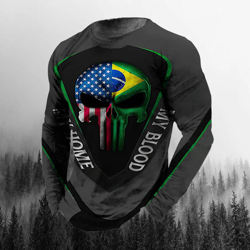 Brazil Flag 3D Print Tee