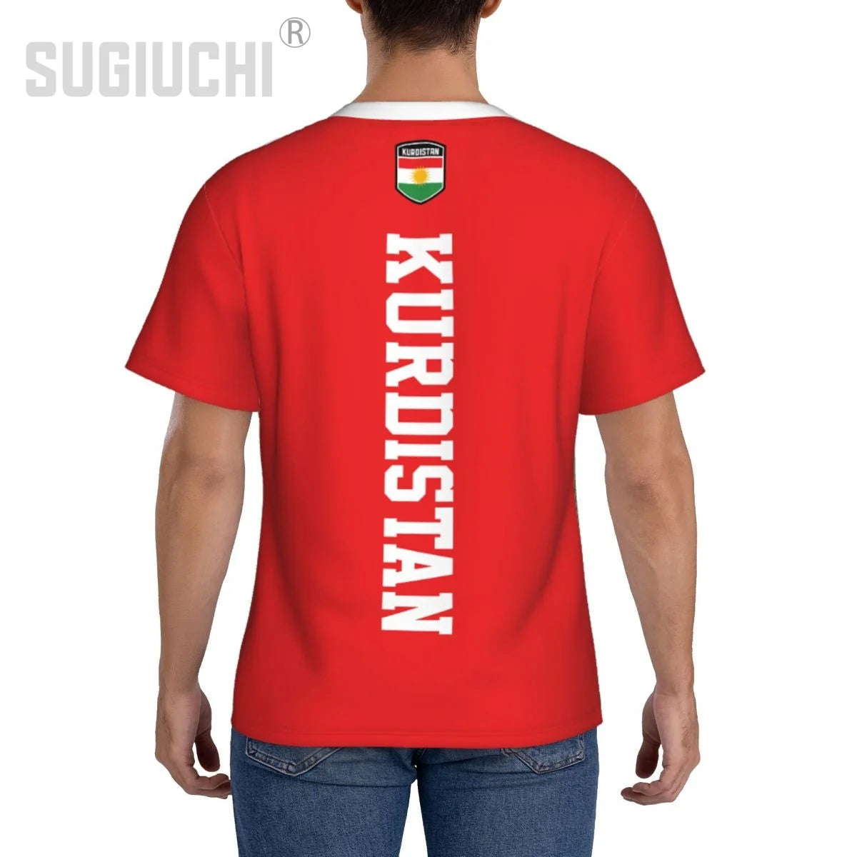Tight Sports T-shirt Kurdistan Flag