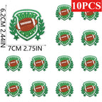 10/12PCS  Wholesale Embroidery Patches Rugby for Clothing