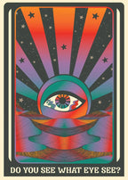 Bohemian Psychedelic 70s Poster Wall Art Canvas