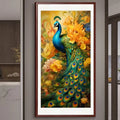 Yellow Peacocks Embroidery DIY Kit