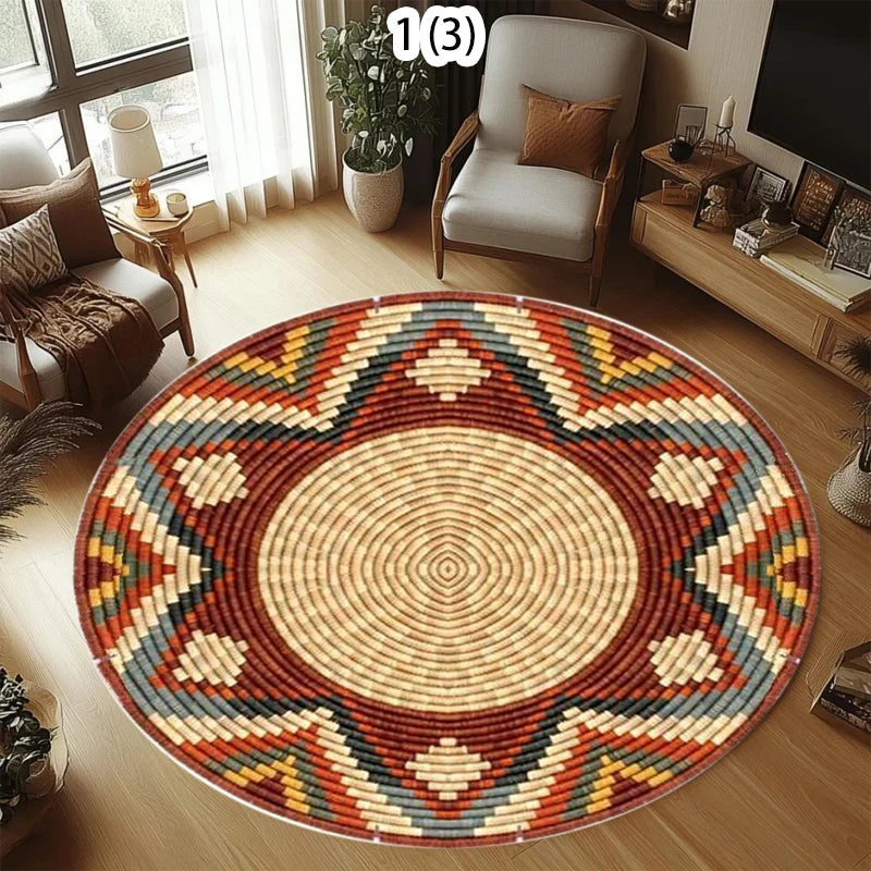 Geometric Woven Rug