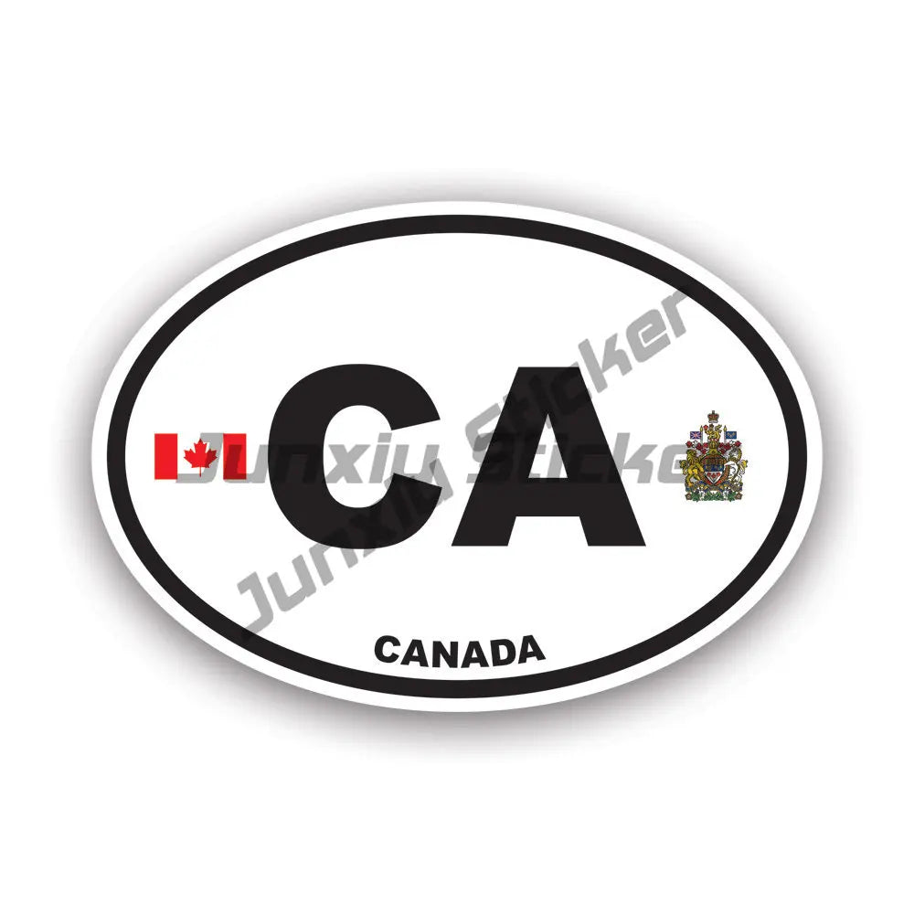 Canada Coat of Arms Emblem Sticker Niagara Falls Canada USA Ottawa Seal Sticker Round Flag Map for Car Laptop Fridge Accessories
