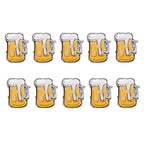 10pcs LED Brooches Pin Beer Mug Oktoberfest Pin