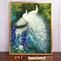 White Peacock Cross Stitch