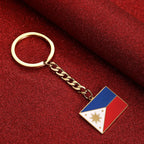 Stainless Steel Philippines Map Keychain