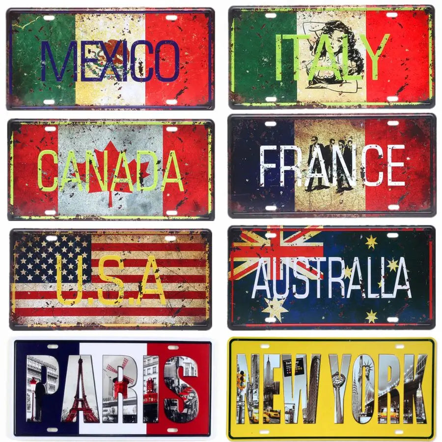 Vintage Metal Tin Sign