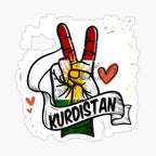 KURDISTAN Flag Car Stickers