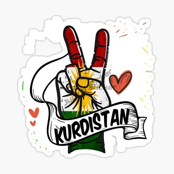 KURDISTAN Flag Car Stickers