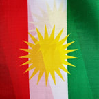 National Kurdistan Flag Plastic Stick
