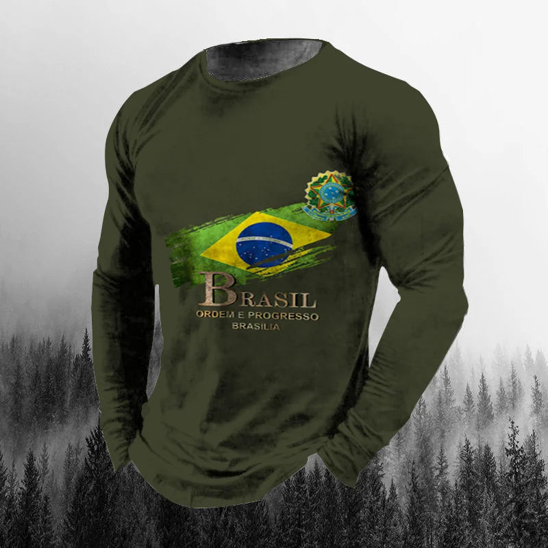 Brazil Flag 3D Print Tee