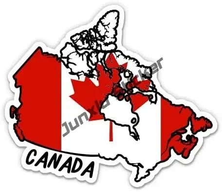 Canada Flag Sticker Map Skull Stickers Canadian Vinyl Decal Canada Maple Car Motorcycle Logo Decal Laptop Phone Tablet PVC Decor