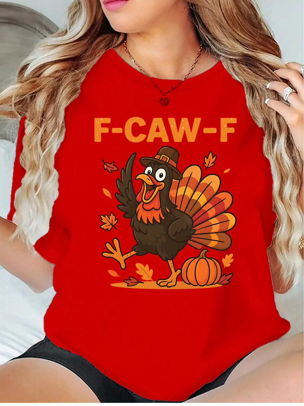 Thanksgiving Turkey Pilgrim Hat Graphic T Shirt
