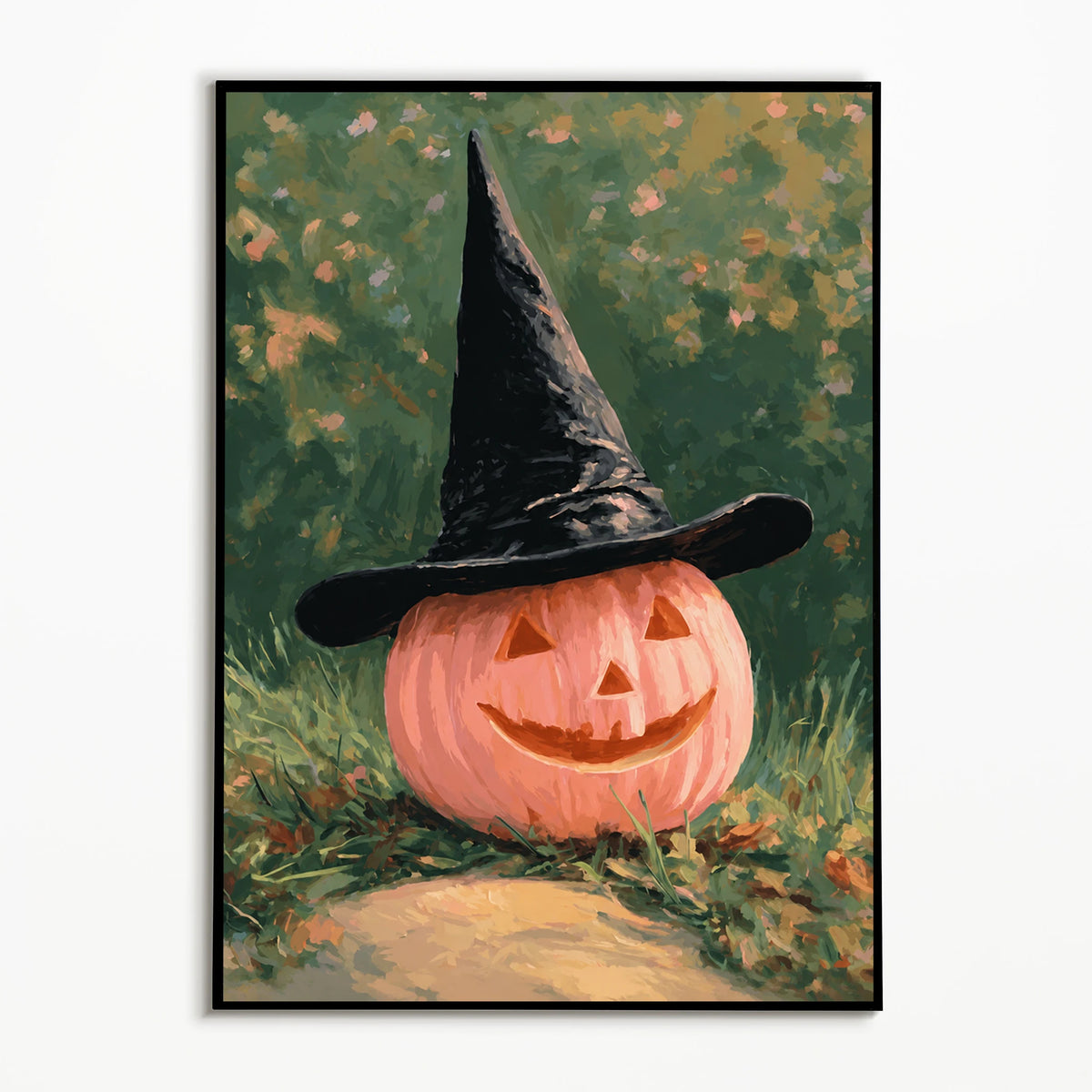 1PC Vintage Black Cat Pumpkin Poster