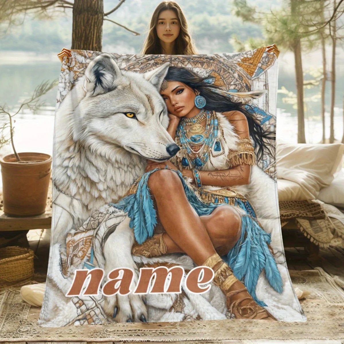 Custom Native American Blanket