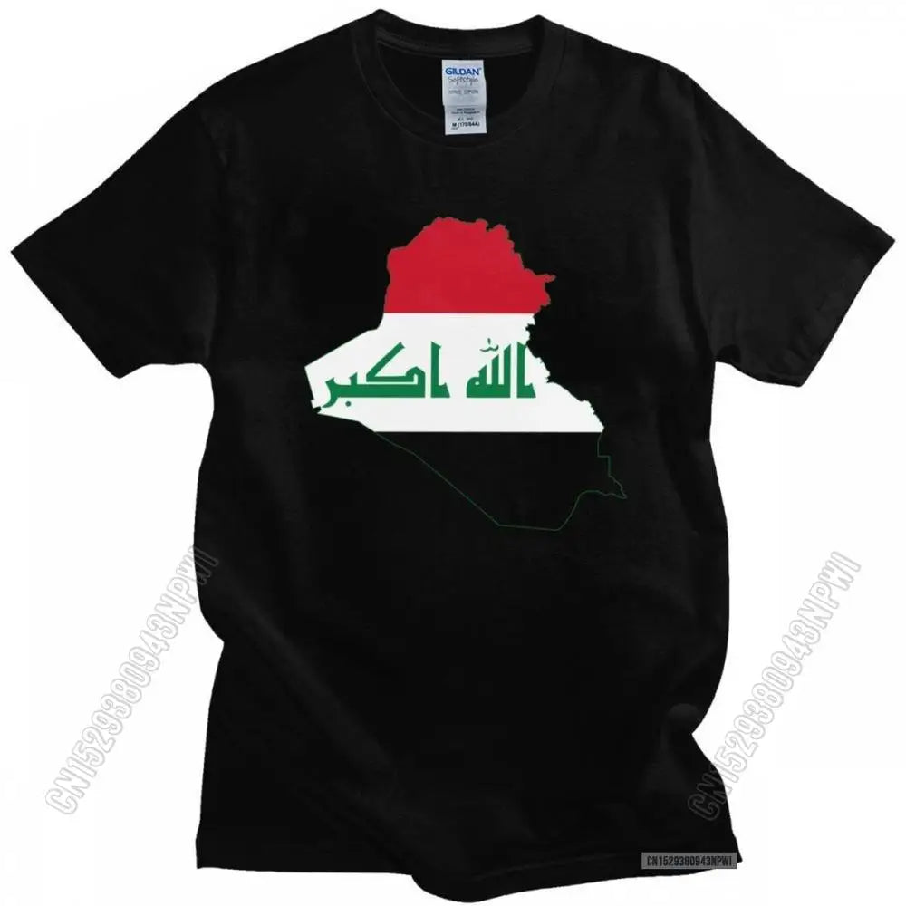 Iraq Flag Map T Shirt