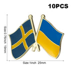 10pc Ukraine Friendship Badge International Collections