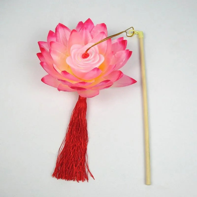 1PCS Musical Blossom Lotus Flower Light Lamp Festival Lantern Party