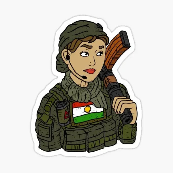 ملصقات شعار خريطة علم كردستان للسيارات والشاحنات والدراجات الهوائية والنارية والخوذات للطرق الوعرة وملحقات الملصقات الجدارية مقاسات قابلة للتخصيص