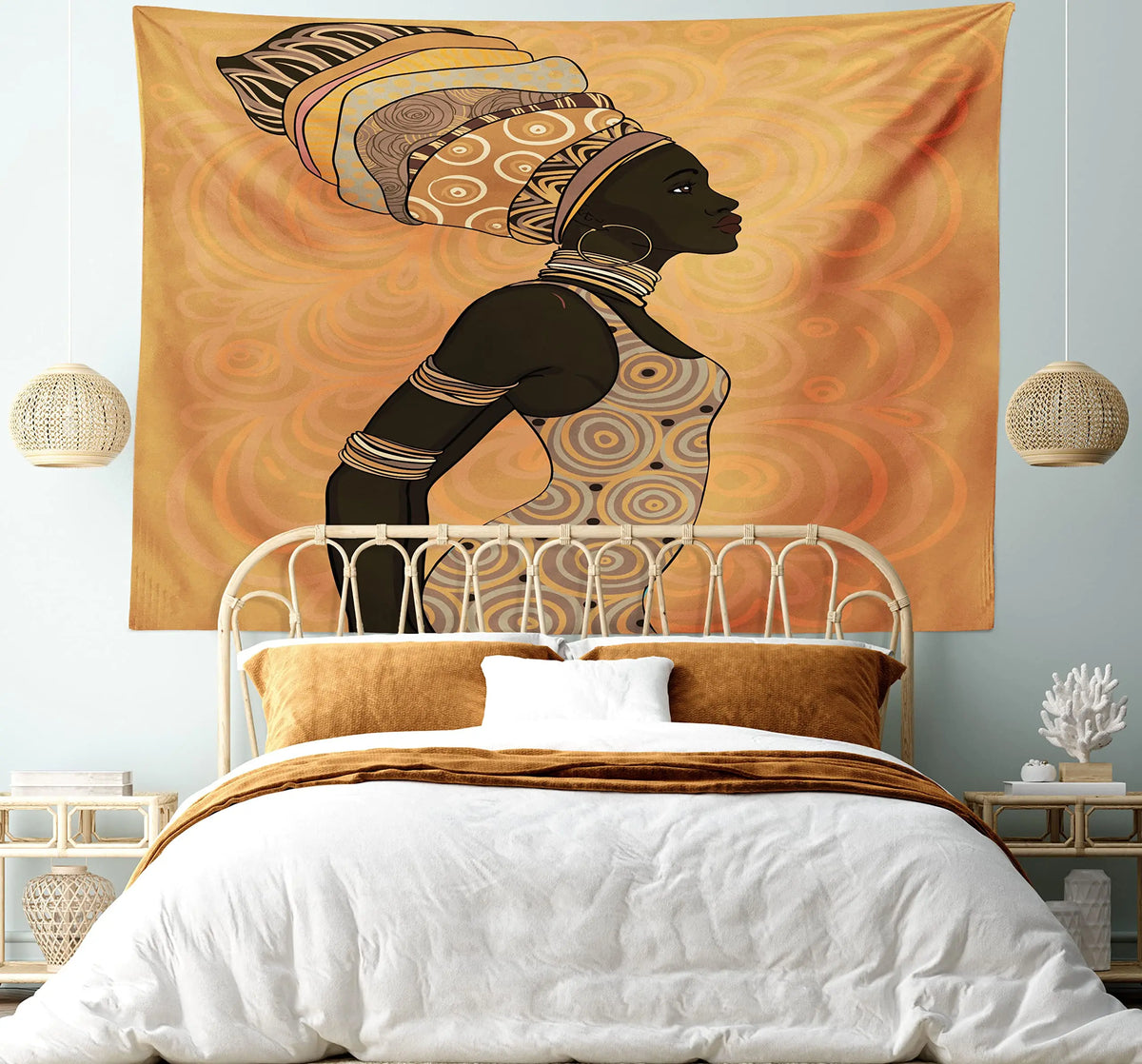 African Tapestry Wall Hanging Decor