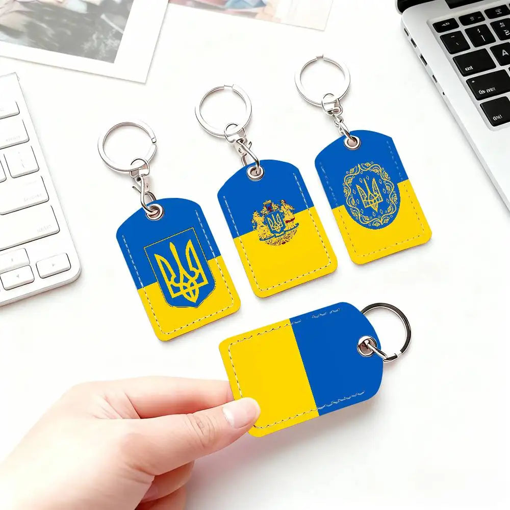 Ukraine Flag Keychain