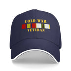 Cold War Veteran Military Ribbon Embroidered Baseball Cap