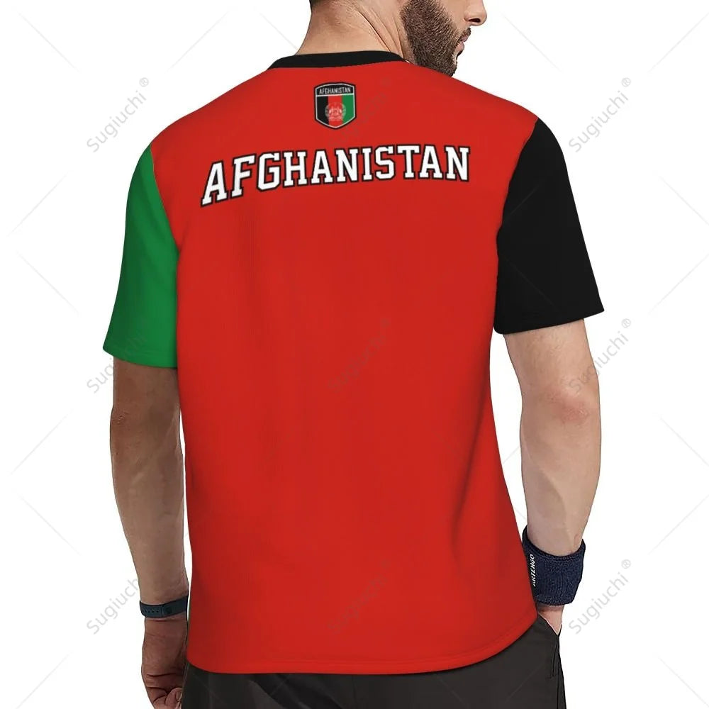 Afghanistan Flag 3D Printed Men T-Shirt For Running Bike Soccer Tennis Fitness Sports tshirt Mesh Fans T-shirt