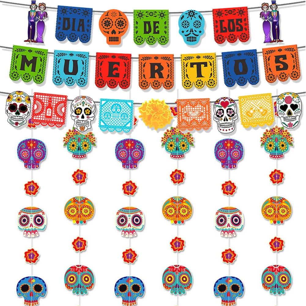 Mexico Day of the Dead Theme Party Hanging Decor