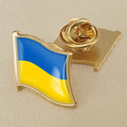 Ukrainian Map Emblem Pins