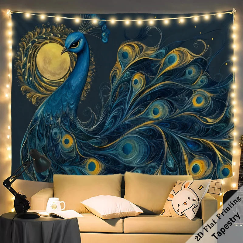 Majestic Peacock Tapestry