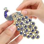 Luxury Peacock Feather Brooch