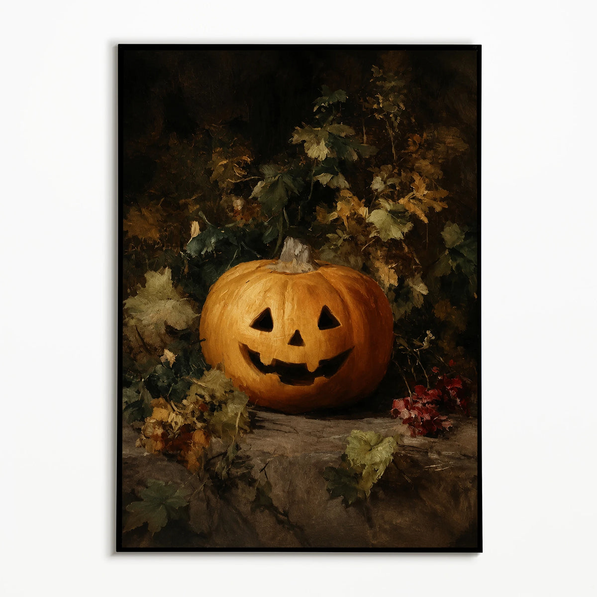 1PC Vintage Black Cat Pumpkin Poster