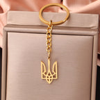 Ukraine National Emblem Keychain Party