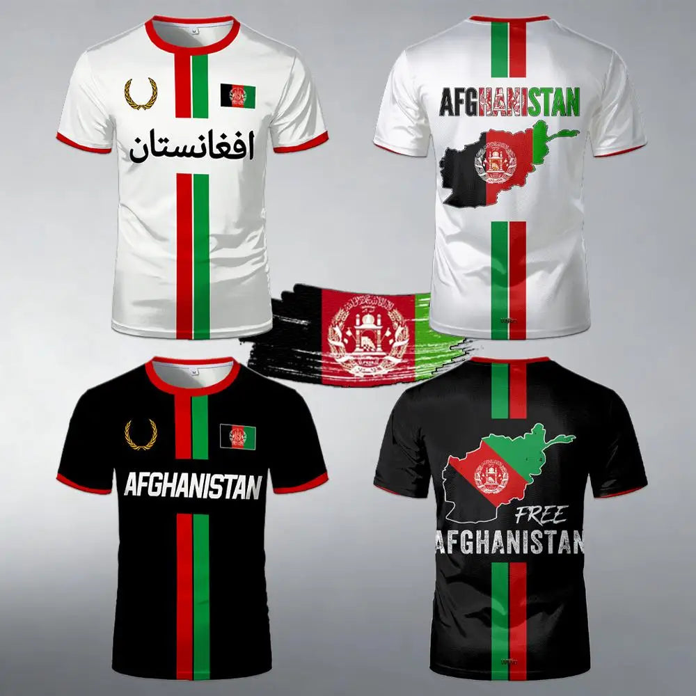 Afghanistan Style Sports football T-shirt