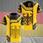 Men's German flag pattern short-sleeved shirt