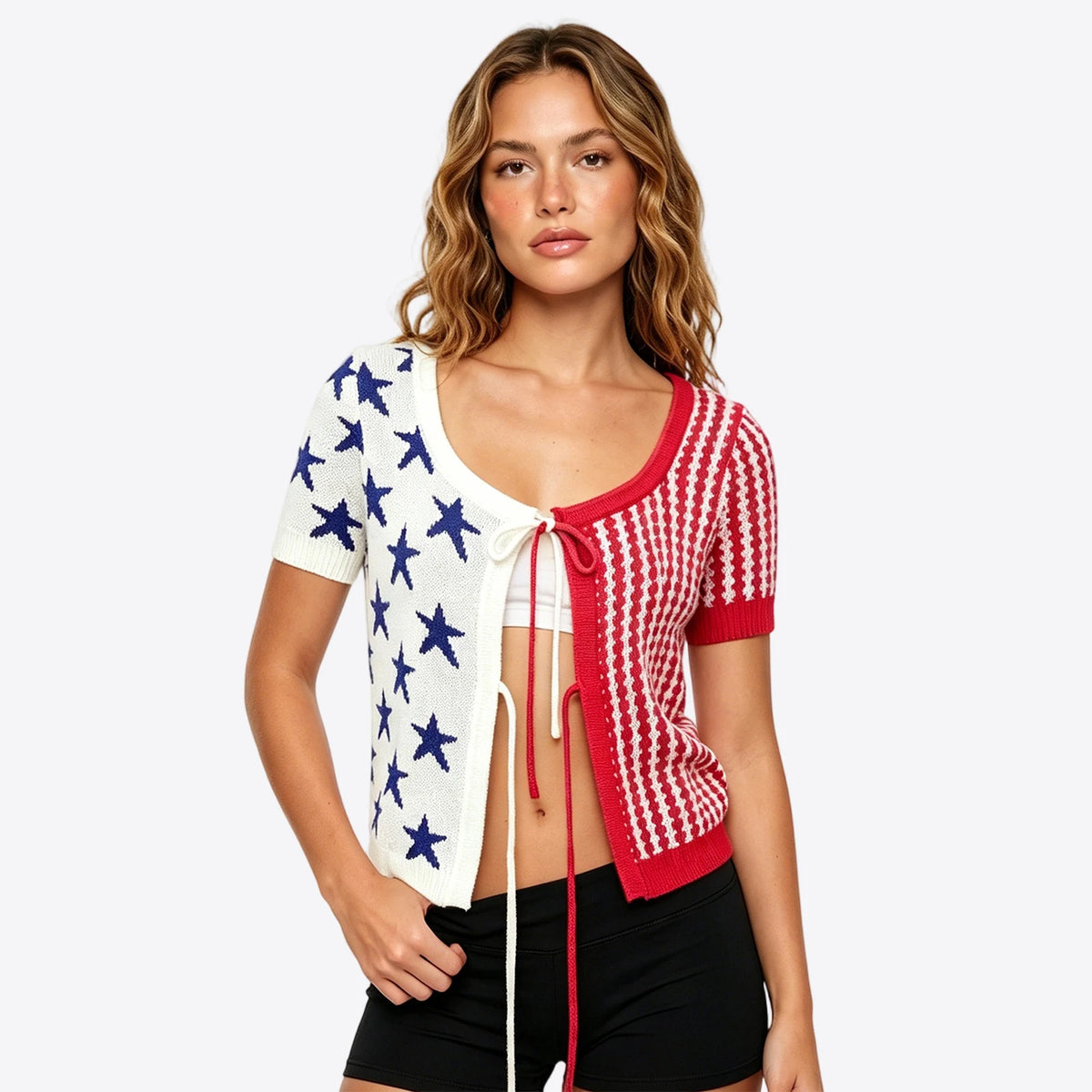 Knit Tops USA Star Stripe Pattern