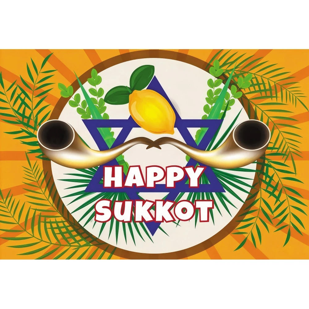 Jewish Collection Festival Rosh Hashanah Hanukkah Party Photo Backdrop