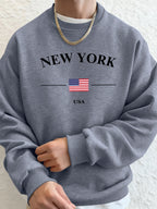 New York USA Flag  Fleece Hoodies Sport