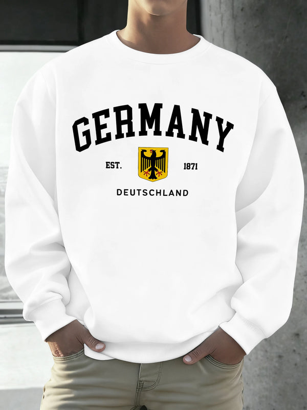 Germany Deutschland National Emblem Print Men Sweatshirt