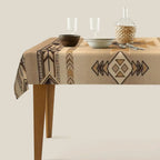 Ethnic Native American Southwestern Rectangle Waterproof Tablecloth Kitchen