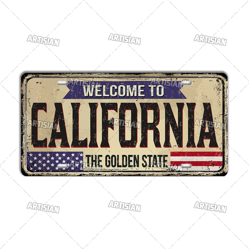 USA Landmark License Plate