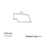 My Shape United States Map Pendent for Bracelet Necklace