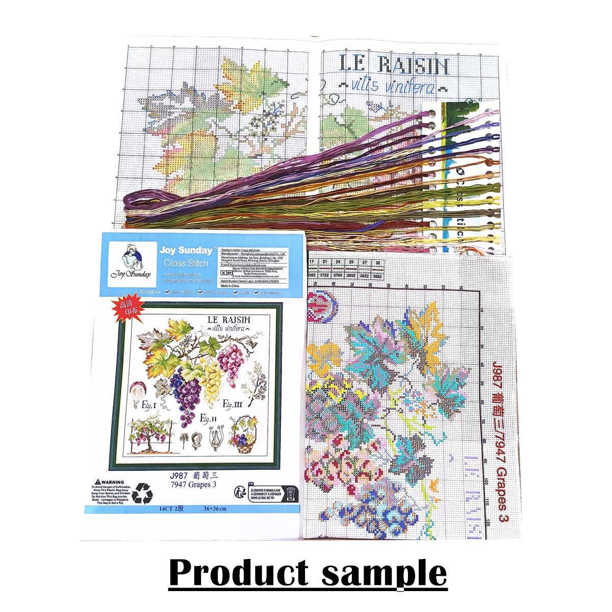 Peacock couples cross stitch kit