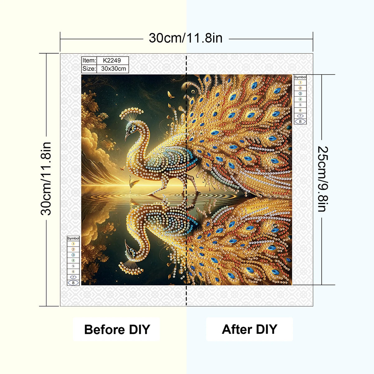 Peacock Special Shape Diamond Art Painting Kit