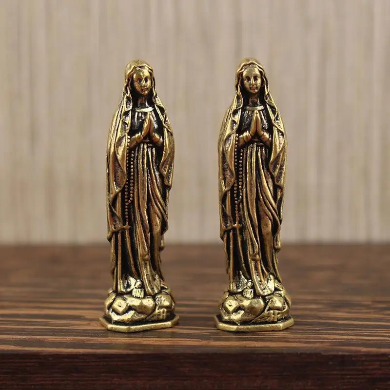 Brass Maria Figurine Pendant Brass Maria Figurine