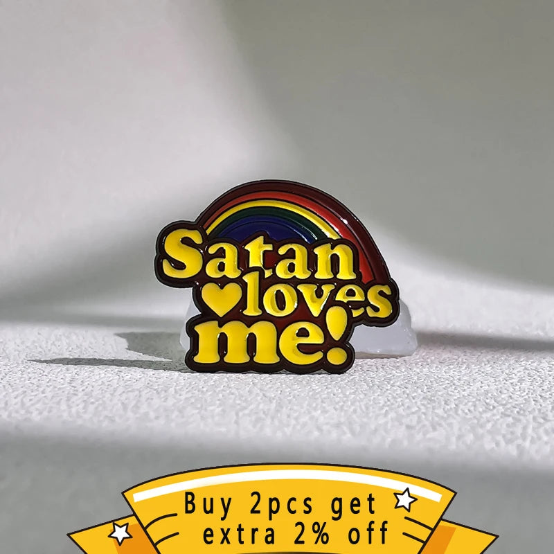Rainbow Quotative Enamel Pin