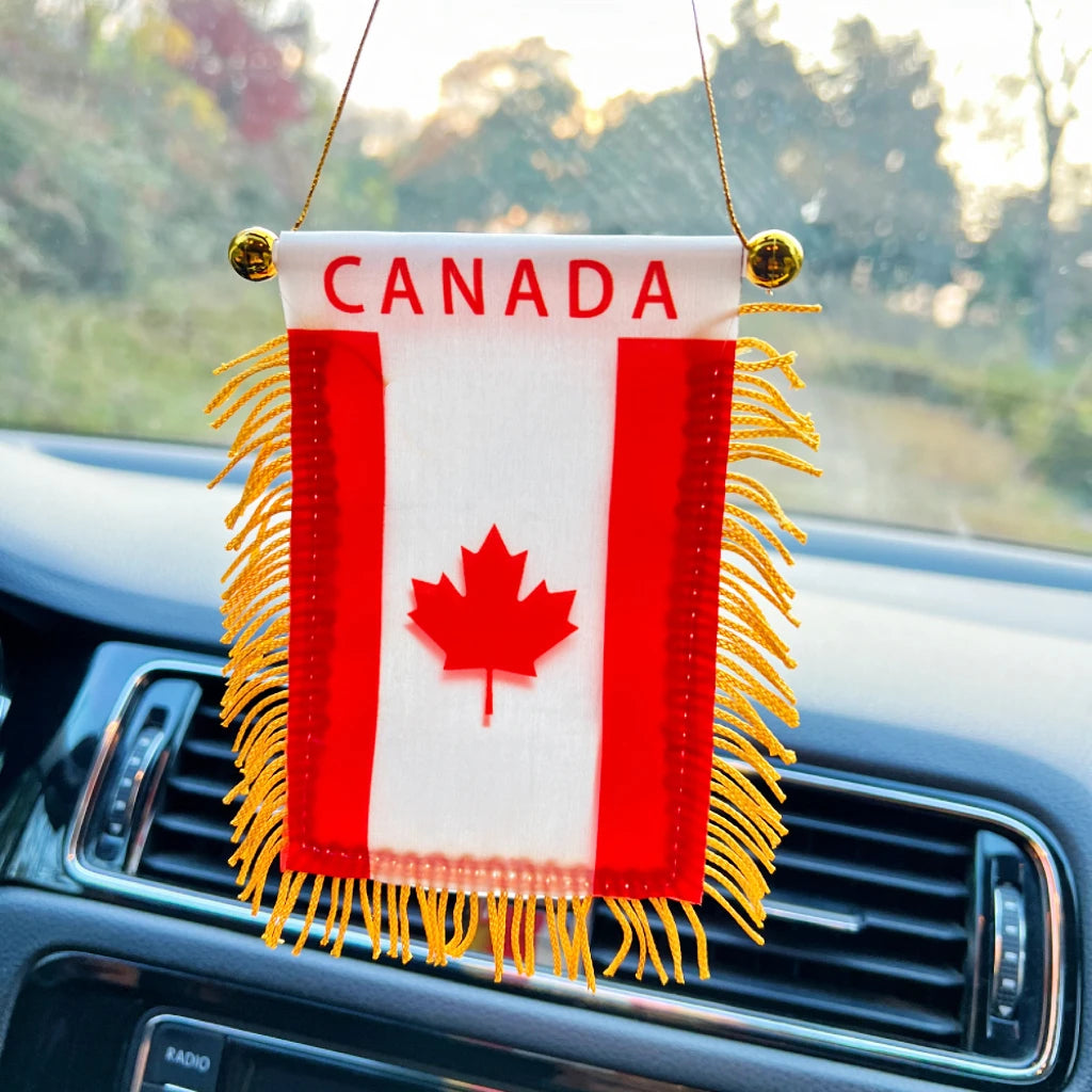 Car Window Flags Canadian