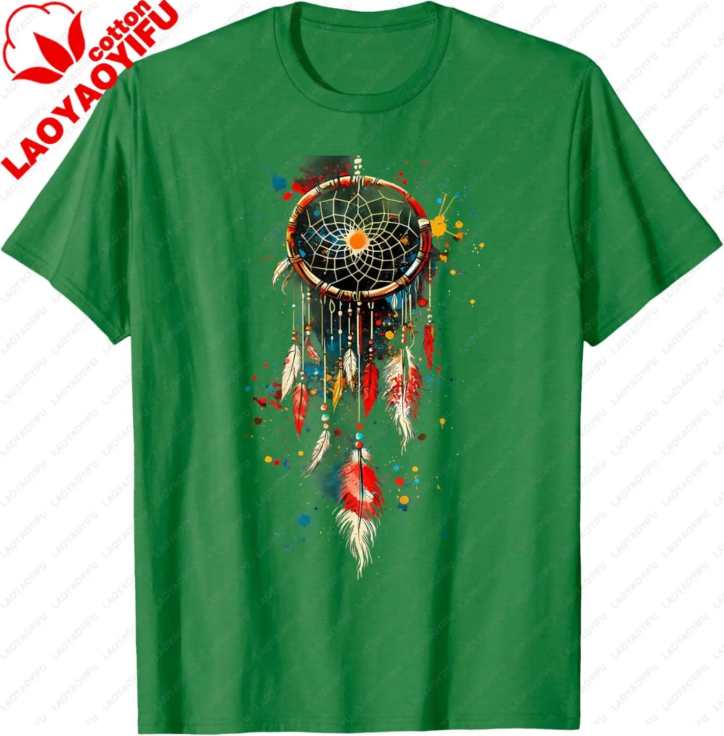 Native American Indian Tribe Dreamcatcher Artwork T-Shirt