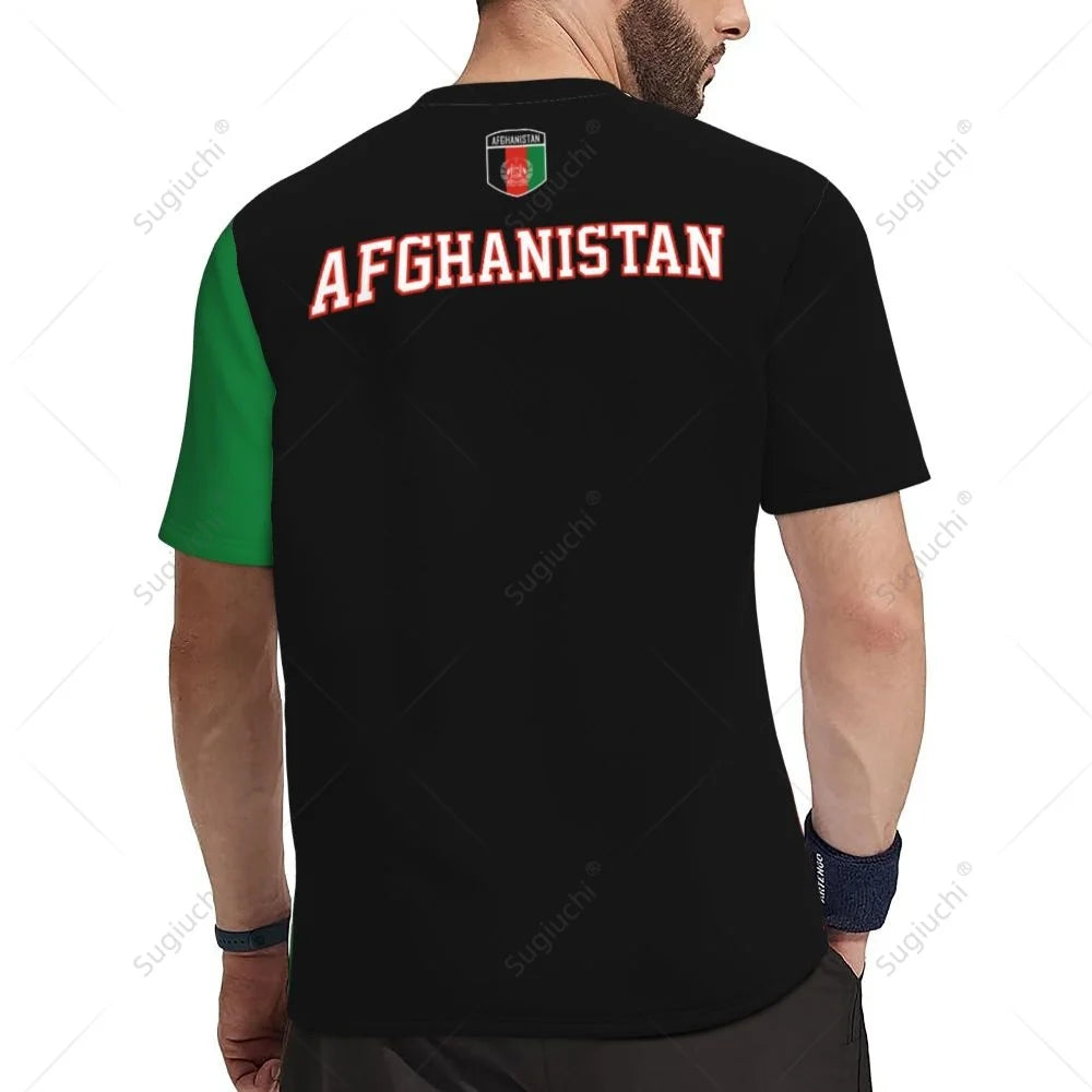 Afghanistan Flag 3D Printed Men T-Shirt For Running Bike Soccer Tennis Fitness Sports tshirt Mesh Fans T-shirt