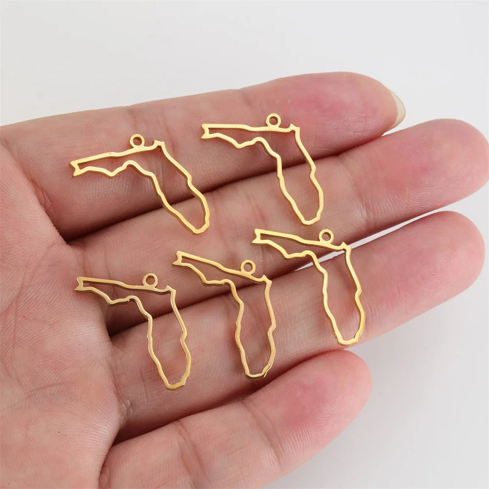 My Shape United States Map Pendent for Bracelet Necklace